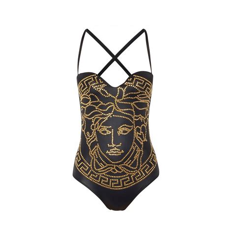 black versace bathing suit|versace swimsuit bikini.